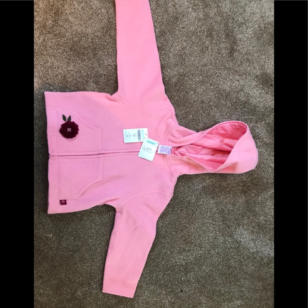 Gymboree size 4 pink rose hoodie new